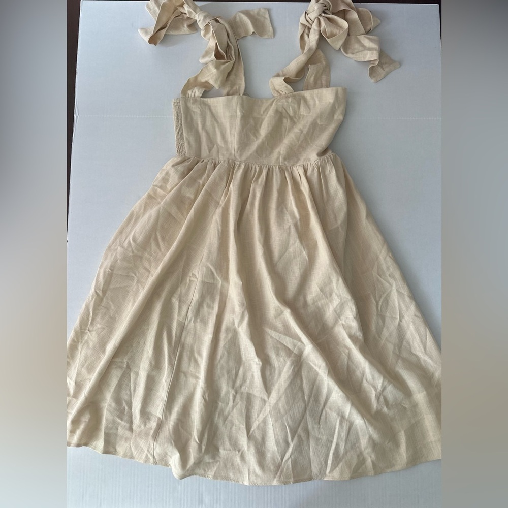 Endless Rose Cream Sleeveless Sundress